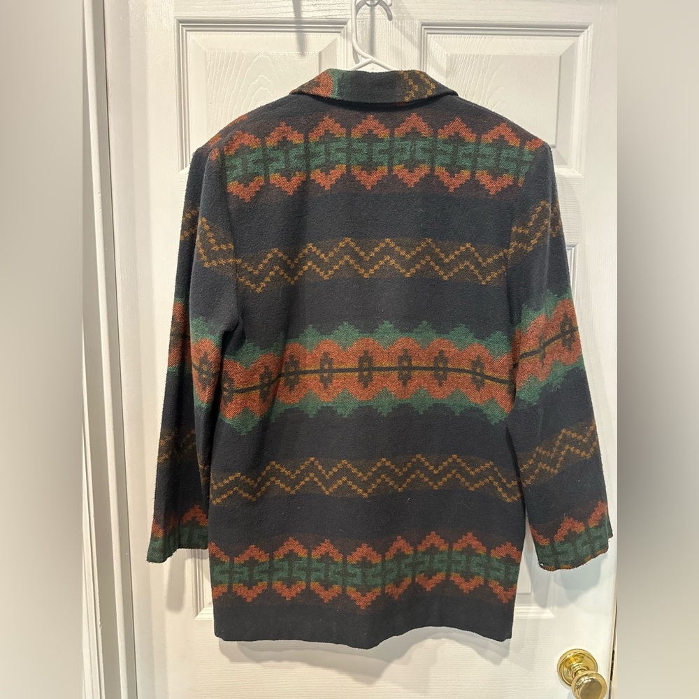 Vintage Basic Edition Wool Southwestern Blazer - image 8